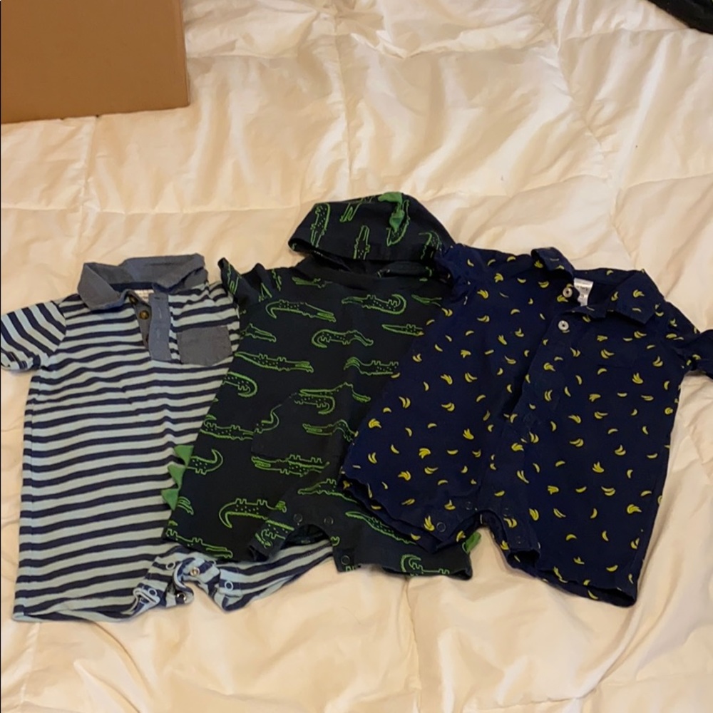 Carter’s Short Rompers Lot of 3